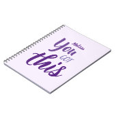 Vous Avez Ce Nom Personnalisé Purple Carnet (Côté gauche)