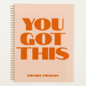 Vous avez ce planificateur de calligraphie rouge r (Devant)