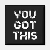 Vous avez cet aimant noir (Devant)