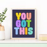 Vous Avez Cette Jolie Citation Colorée Inspiration<br><div class="desc">Vous Avez Ça ! Citation inspirante dans la typographie fantaisiste colorée et amusante.</div>