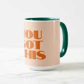 Vous avez cette Mug de calligraphie rouge rose (Devant droit)