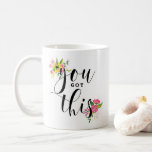 Vous Avez Cette Mug De Script Lettré À La Main Flo<br><div class="desc">Mug élégante et féminine avec typographie noir avec accents floraux. Customisez cette tasse de devis en ajoutant un texte court ou votre nom. Ce sera parfait comme un cadeau personnalisé. "Tu as compris."</div>
