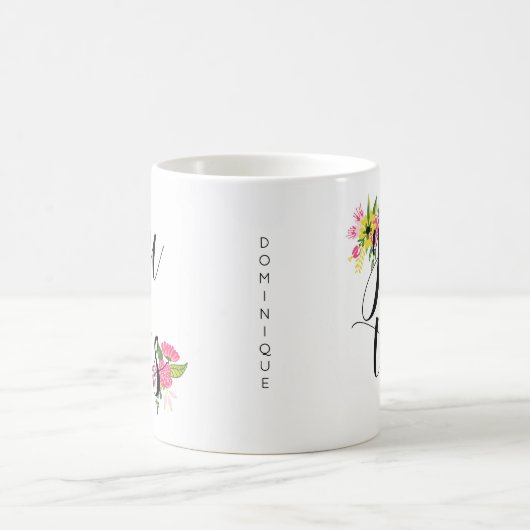 Vous Avez Cette Mug De Script Lettré À La Main Flo (Centre)