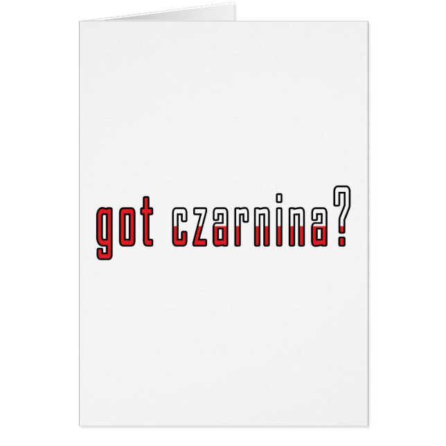 vous avez czarnina ? Drapeau (Devant)