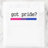 Vous avez de la fierté ? Bisexuel Bi Pride Sticker (Sac)