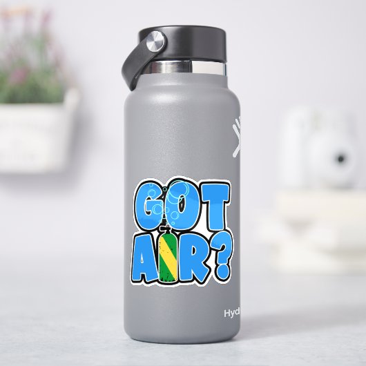 Vous avez de l'air? Autocollant de drapeau de plon (HydroFlask)
