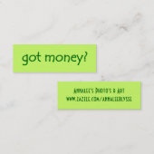 vous avez de l'argent ? Carte Skinny Gallery (Devant / Derrière)