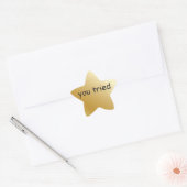 vous avez essayé Gold Star Sticker (Enveloppe)