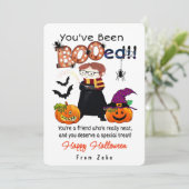 Vous avez été « BOOé » - Carte de Halloween person (Debout devant)
