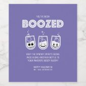Vous avez été BOOZED ! Étiquette à vin (Étiquettes simples)