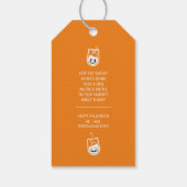 Vous avez été BOOZED ! Étiquettes-cadeau (Dos)