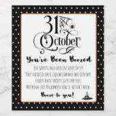 Vous avez été Boozed Wine Étiquette (Étiquettes simples)