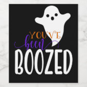 Vous avez été Boozed Wine Étiquette (Étiquettes simples)