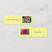 Vous avez été carte bénie de jeu (Devant / Derrière)