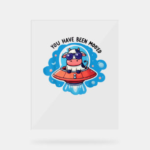 Vous Avez Été Moo'ed Mooed Cow Moo-Ed Space Drôle