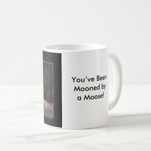 Vous avez été musardés par un orignal ! Tasse (Devant droit)