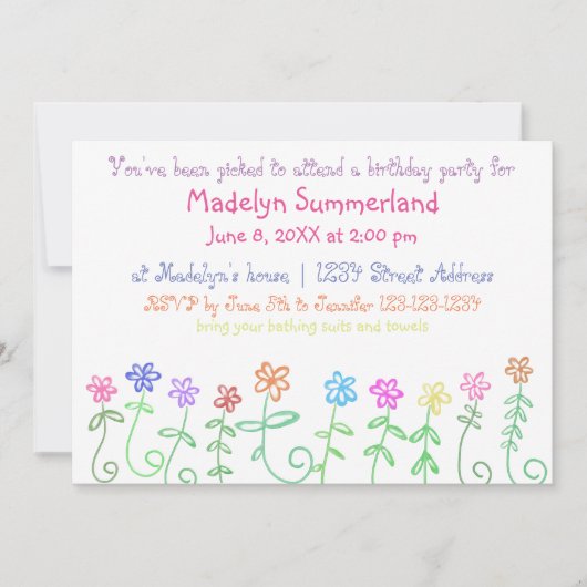 Vous avez été sélectionné - Invitation Anniversair (Devant)