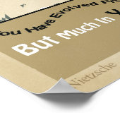 Vous avez évolué de vers à homme NIETZSCHE Poster (Coin)