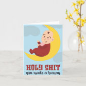 Vous avez fait une carte humoristique pour la fête (Fleur jaune)