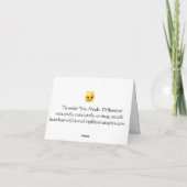 Vous Avez Fait Une Carte Note Différente (Dos)