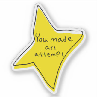 Vous Avez Fait Une Tentative Star Stickers De Viny