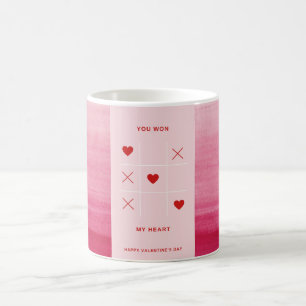 Vous avez gagné mon coeur Mug Valentine en rose