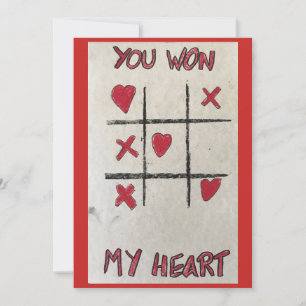 Vous avez gagné My Heart - Valentines carte de jou