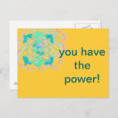 Vous avez la carte postale Power (Devant / Derrière)