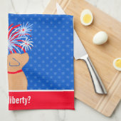 Vous avez la liberté ? Serviette de cuisine pour c (Quart Plié)