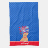 Vous avez la liberté ? Serviette de cuisine pour c (Vertical)