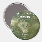 Vous avez l'air délicieux Woman amusant aimant (Recto/Verso)