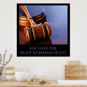 Vous Avez Le Droit De Rester Une Affiche Silencieu (Cuisine)