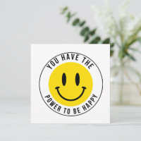 VOUS AVEZ LE POUVOIR D'ÊTRE UNE CARTE HEUREUSE