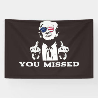 VOUS Avez MANQUÉ BANNière TRUMP 2024