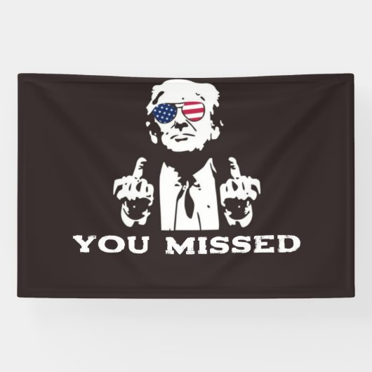 VOUS Avez MANQUÉ BANNière TRUMP 2024 (Horizontal)