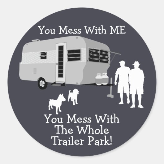 ... Vous Avez Mess Avec Les stickers de Trailer Pa (Devant)