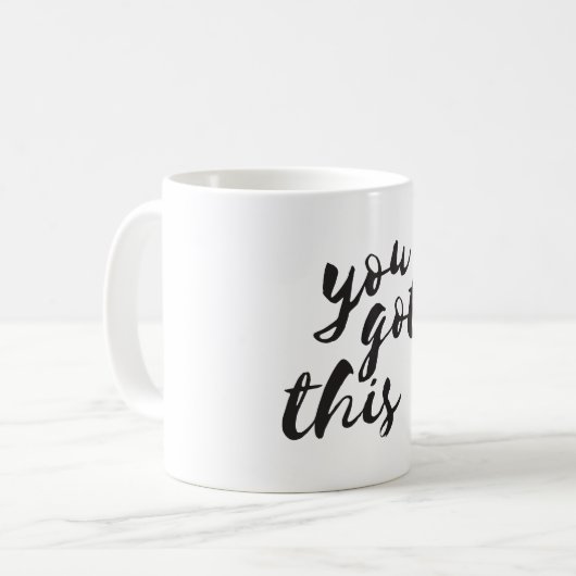 Vous avez obtenu ceci, tasse typographique (Devant gauche)
