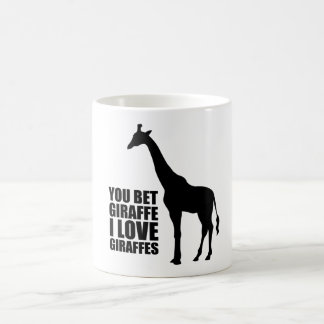 Vous avez parié la tasse de girafes d'amour de la