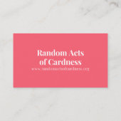 Vous avez reçu une carte d'acte de gentillesse alé (Dos)