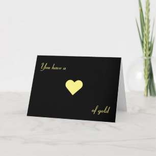 Vous avez un ♥ d'or, carte