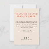 Vous avez une affaire de bon goût merci (Dos)