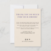 Vous avez une affaire de bon goût merci (Dos)