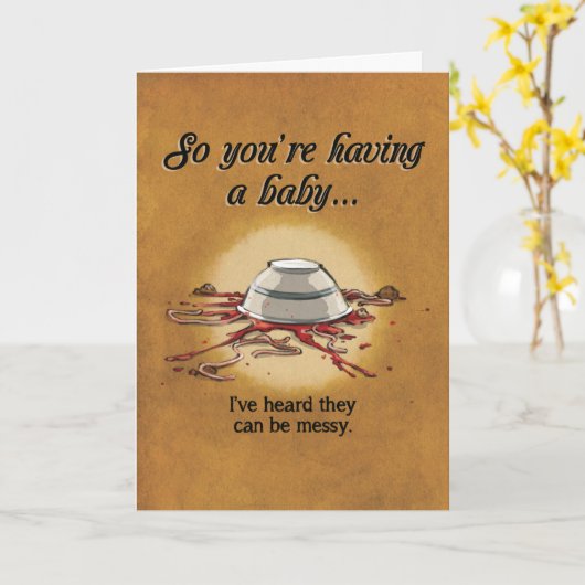 Vous avez une carte bébé (Fleur jaune)