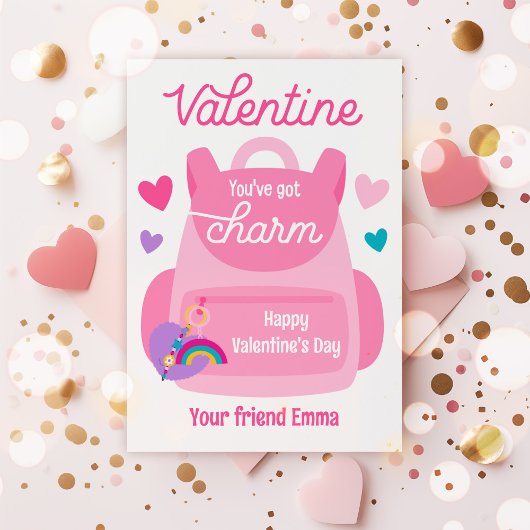 Vous avez une carte Porte - clé de charme Valentin