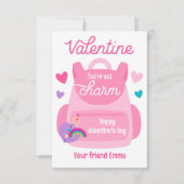 Vous avez une carte Porte - clé de charme Valentin (Devant)