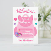 Vous avez une carte Porte - clé de charme Valentin (Debout devant)
