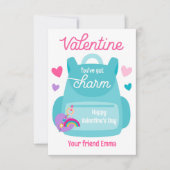 Vous avez une carte Porte - clé de charme Valentin (Devant)