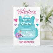 Vous avez une carte Porte - clé de charme Valentin (Debout devant)