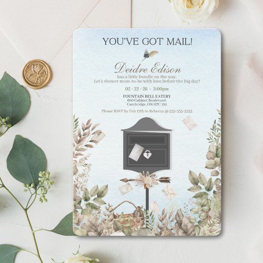 Vous avez une invitation au Baby shower de message