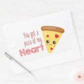 vous avez une pizza mon coeur amour autocollant (Enveloppe)